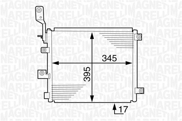 MAGNETI MARELLI Конденсатор, кондиционер 350203614000